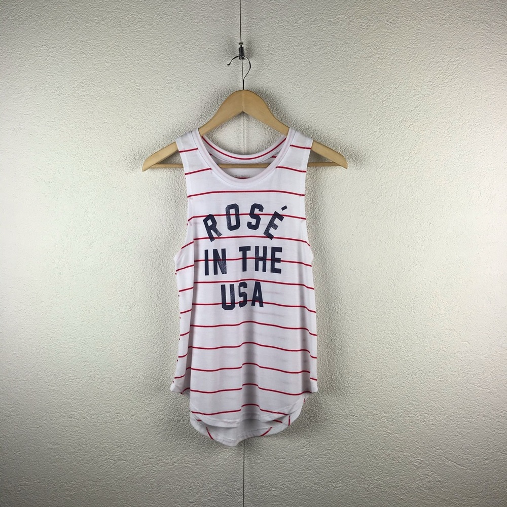 Grayson Threads l XS Rosé USA The Bachelor Bachelorette Roses Wine Striped Tank